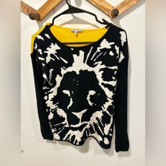 LISA TODD- Cotton & Cashmere Blend Sweater - Picture 2 of 5